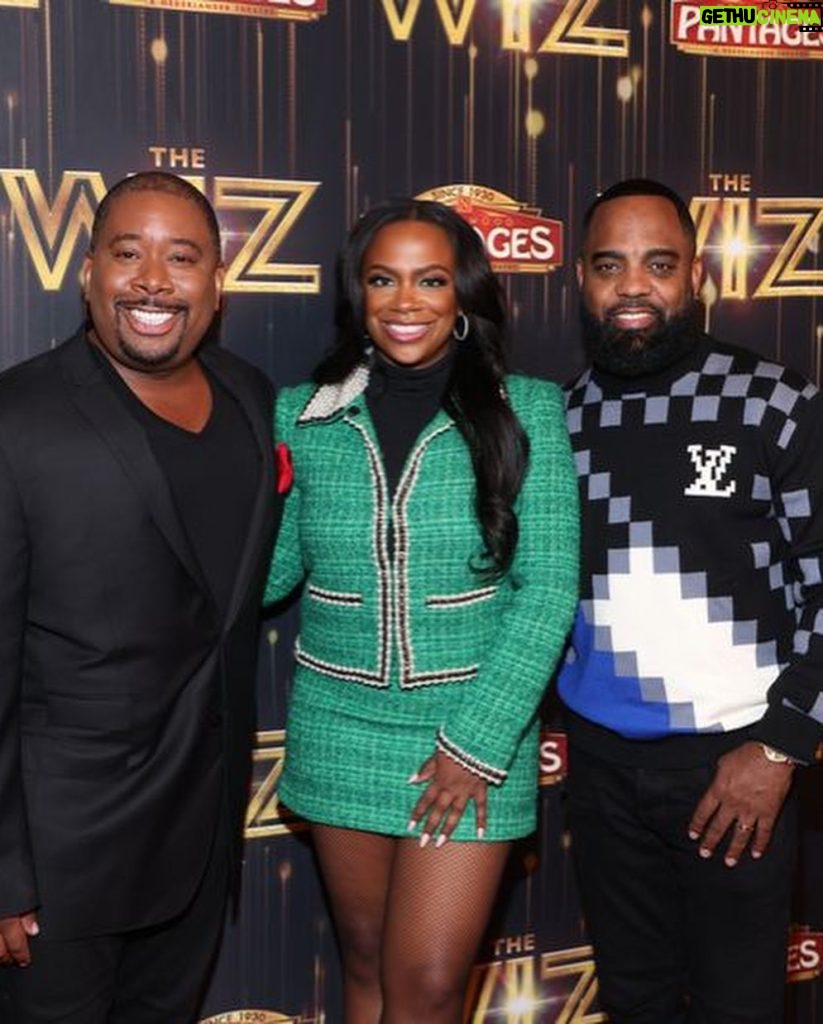 Kandi Burruss Tucker Instagram - The @thewizbway LA premiere was awesome! So many friends showed up for us! #TheWiz is playing 3 weeks in LA & then off to Broadway! 🙌🏾💚 Hollywood Pantages Theatre