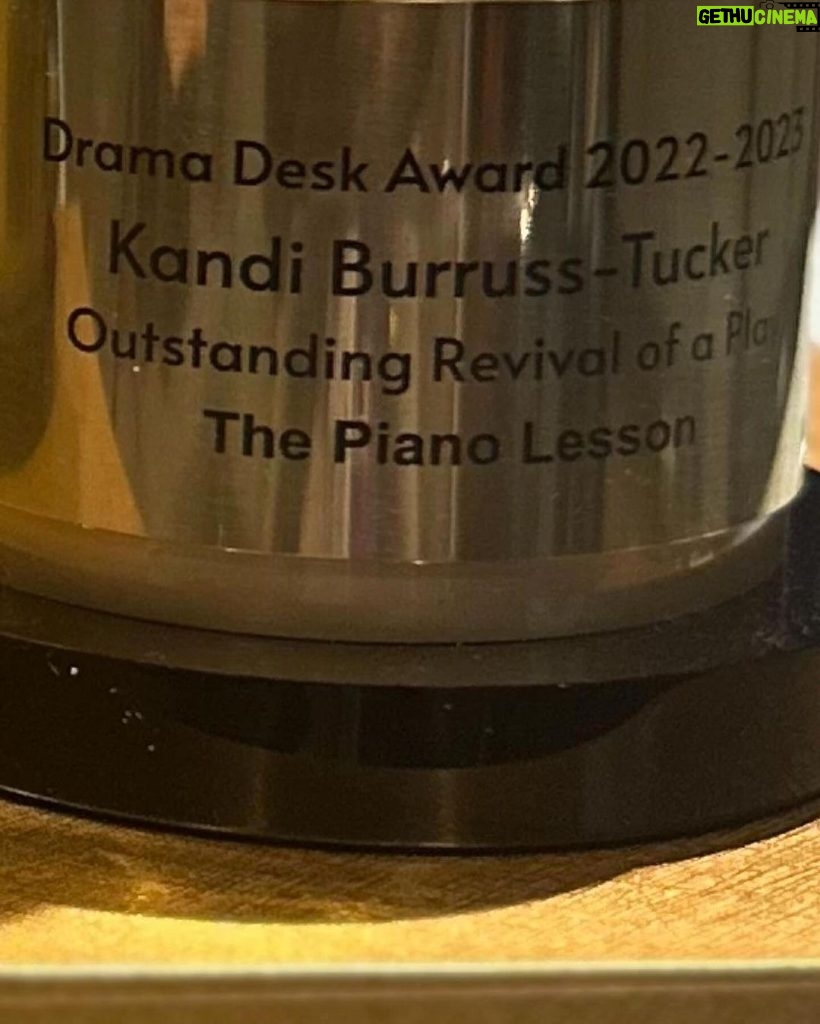 Kandi Burruss Tucker Instagram - It’s always amazing to win with your partner for life! Excited for what’s next! Love you @todd167 ❤❤🏆🏆 #dramadeskawardwinner