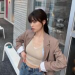 Kang Hye-won Instagram - 가을 준비는 🐿️🍂 #로엠 #로엠자켓