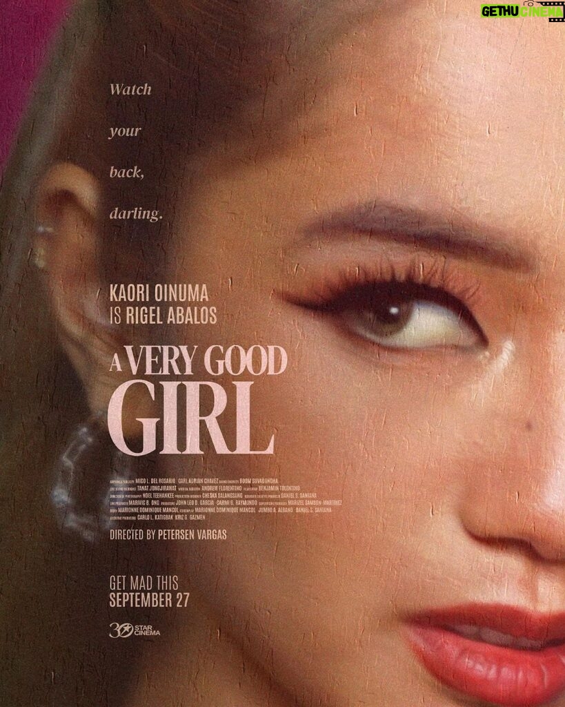 Kaori Oinuma Instagram - Get mad, then get even. 💋 #AVeryGoodGirl in Philippine cinemas September 27 and US, Canada and Guam cinemas October 6 🌹 Don’t forget to wear your best revenge look 👠 Buy your tickets HERE: https://linktr.ee/AVeryGoodGirl