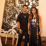 Karan Singh Grover Instagram - 🔱 @_dcode 2023 @starinfinityart for @sravanyaadityapittie from @sokkadesignstudio Grateful for the opportunity. The artwork exhibited - FLOW - Dimensions - 6ft * 6ft Description- My depiction based on my understanding of the state of flow or commonly known as the flow state. Artists, musicians, athletes, martial artists sometimes either find themselves or work towards and achieve this state of being. It’s a state of being where movement precedes thought. Where your body or being moves in a certain way before you think of it.
