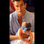 Karan Singh Grover Instagram - 🔱 Happy Father’s Day to all! It’s just something else. I’m unable to write any words to express what it makes me feel. There’s just so many intense feelings layer after layer after layer after layer and then some. It’s just …..something else. Thank you @bipashabasu and #devi for being mine. I’m so blessed. Dad @amrit50ind and Papa @hirakbasu wish you a very very happy Father’s Day as well! 😁 #monkeylove