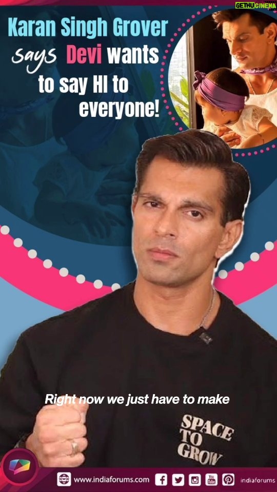 Karan Singh Grover Instagram - In an exclusive interview with Karan Singh Grover shares Devi is very social and wants to wave at every human being she sees. He further goes on to say he might be one of those fathers who will follow her everywhere she goes. . . . #KaranSinghGrover #FighterMovie #IF #IndiaForumsExclusiveInterview #IndiaFourms #Bollywood #DeviBasuSinghGrover