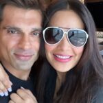 Karan Singh Grover Instagram - 7 beautiful years together as husband and wife ❤️🧿 Happy Anniversary my love ❤️ #monkeylove #monkeyversary #brunch #settemara #stregismumbai #mybestfriend