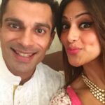 Karan Singh Grover Instagram - This happened 7 years back ❤️The day we did our official signing to become Husband & Wife ❤️🧿 Best thing that happened to me … marrying my soulmate @iamksgofficial ❤️🧿 Love you forever and ever❤️🧿 #monkeylove #7thweddinganniversary #soulmate #myheart #mylife
