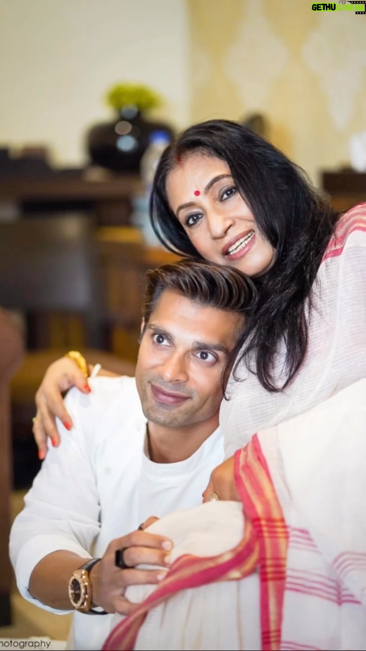Karan Singh Grover Instagram - 🔱 Wish you a very very very happy birthday Ma ! @mumu_basu May Durga Ma shower you with her blessing like you shower us with your love and blessings every second of every day! Love you so much Ma ❤️ #durga #dragon