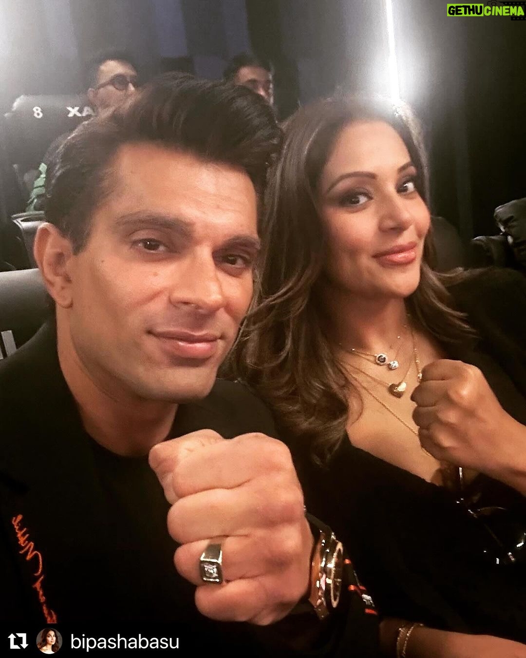 Karan Singh Grover Instagram - 🔱 Wooooooohooooooo!!!! Thank you my love!! Fighter 👊🧿 What a film😍 Patriotism plus a visual delight plus great characters plus emotions galore ❤️Just fabulous ❤️Loveddddd every bit of the film. And yes …Taj @iamksgofficial was awesome and so endearing ❤️😍🧿 @s1danand you are at the top of your game sir❤️ @mamtaanand10_10 terrific job as a producer ❤️You go girl 🤗So proud of you all ❤️ Can’t wait to watch it again ❤️