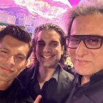 Karan Singh Grover Instagram - Bumped into my co actors from the film Fighter @iamksgofficial and @rishabhsawhneyyyy at the launch of the Khalsa cricket league inauguration at the Khalsa College grounds with a lot of stars . Was invited by my friend Sardar GS Bawa the chairperson of the Khalsa College Khalsa College Matunga