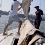 Karan Tacker Instagram - So picked up this new hobby,no it’s not for a project,I just wanted to feel my home city differently.looking for new ways to spend my free days,seek new experiences,get out of the old..so here Iam, Sailing! Something even I never thought I’d get this fond of!⛵️ #Sailing Mumbai, Maharashtra