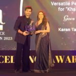 Karan Tacker Instagram - This one for Khakee 🚨@brandempower.in #GlobalExcellenceAwards #GEA2023 #brandempower @madhuridixitnene Mumbai, Maharashtra