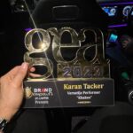Karan Tacker Instagram - This one for Khakee 🚨@brandempower.in #GlobalExcellenceAwards #GEA2023 #brandempower @madhuridixitnene Mumbai, Maharashtra