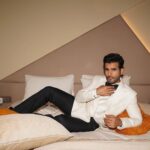 Karan Tacker Instagram - “Stick to the plan, don’t improvise,anticipate..” 🕴️ @sdsbykushalshah @robertson_lyngdoh_ ⌚️ @omega 📸 @elim_1523
