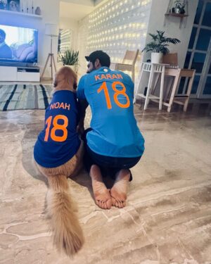 Karan Wahi Instagram - Paw Support 🐾🐾

#indvsnz