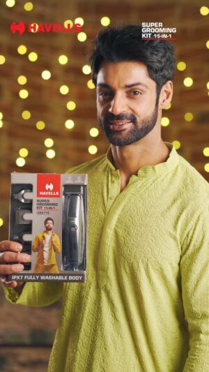 Karan Wahi Instagram - Getting ready for the festive season has never been so easy! From sporting a dapper look for a party to transcending to a charming look for the festive celebrations, achieve every look effortlessly with the Havells Men’s Grooming Kit! The 15 in 1 kit  has a beard trimmer, body groomer, precision trimmer, nose and ear trimmer and a hair clipper. So get the ultimate styling kit today. 

#Havells #HavellsGroomingKit #MaleGroomingKit