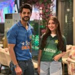 Karan Wahi Instagram - INDIA & PAKISTAN Vs sirf MATCH main hota hai… #maythebestteamwin @kinzahashmi Chalo yeh toh achi baatein hogai 😝😝 Dosti ek Taraf aur Cricket ka Match ek Taraf #jeetega bhai jeetega INDIA JEETEGA