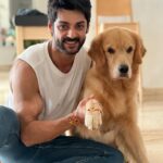 Karan Wahi Instagram - We Tied OURS Rakhi over the years has become Different Dont have my sisters around But its a festival i have fond memories of . Clearly Noah is not Happy About Giving Money 🐶😜 Happy Rakhi to All my sisters Meri Raksha karna humesha😝
