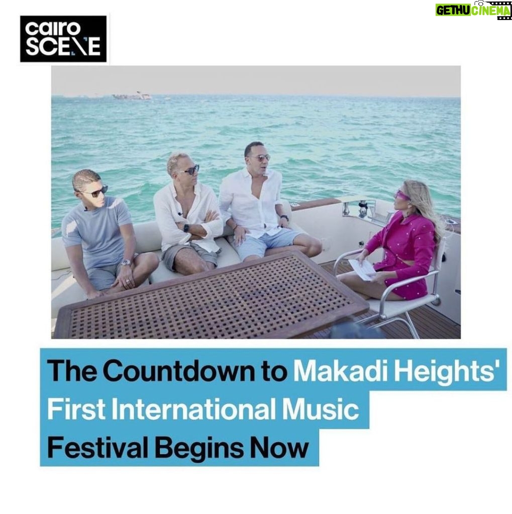 Karim Fahmy Instagram - Excited about the first international music festival in Makadi Heights @makadiheights @tamer.dewidar