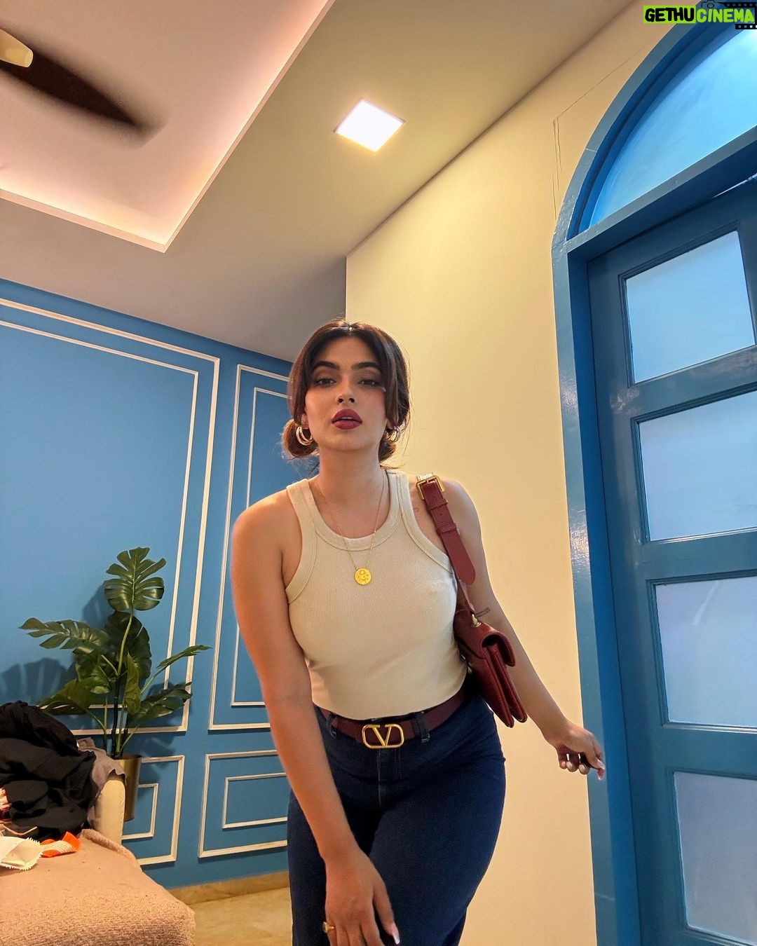Karishma Sharma Instagram - The Colour for me this 2024 is definitely Red ❤️ Red colour indictes many other things, comment below and tell me yours? ❤️✨