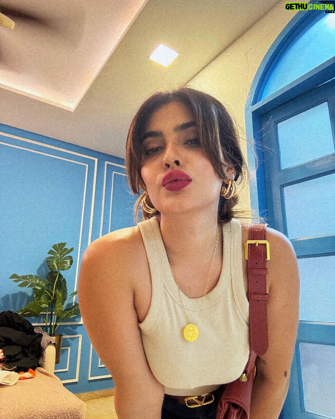 Karishma Sharma Instagram - The Colour for me this 2024 is definitely Red ❤️ Red colour indictes many other things, comment below and tell me yours? ❤️✨