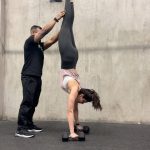 Karishma Tanna Instagram - 🆒 🆗 #gym #handstand #love @coachsalmanshaikh