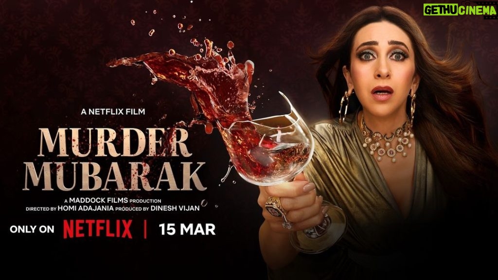 Karisma Kapoor Instagram - Wealth, Scandalous affairs and Perplexing crime - yeh murder mystery aapko mubarak ho 🔥 Murder Mubarak arrives on 15 March , only on Netflix! #MurderMubarak #MurderMubarakOnNetflix #NextOnNetflixIndia @saraalikhan95 @pankajtripathi @itsvijayvarma @therealkarismakapoor #DimpleKapadia @sanjaykapoor2500 @tiscaofficial @suhailnayyar @aashimgulati @homster #DineshVijan @anuja.chauhan @suprotimsengupta @gazaldhaliwal @sharadakarki @poovijan @soulfulsachin @jigarsaraiya @priyasaraiyaofficial @anaitashroffadajania @zeemusiccompany @maddockfilms @netflix_in