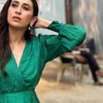 Karisma Kapoor Instagram - Evergreen 🍃🥑🌿🫒🌴🥬🌳💚 #setlife🎬