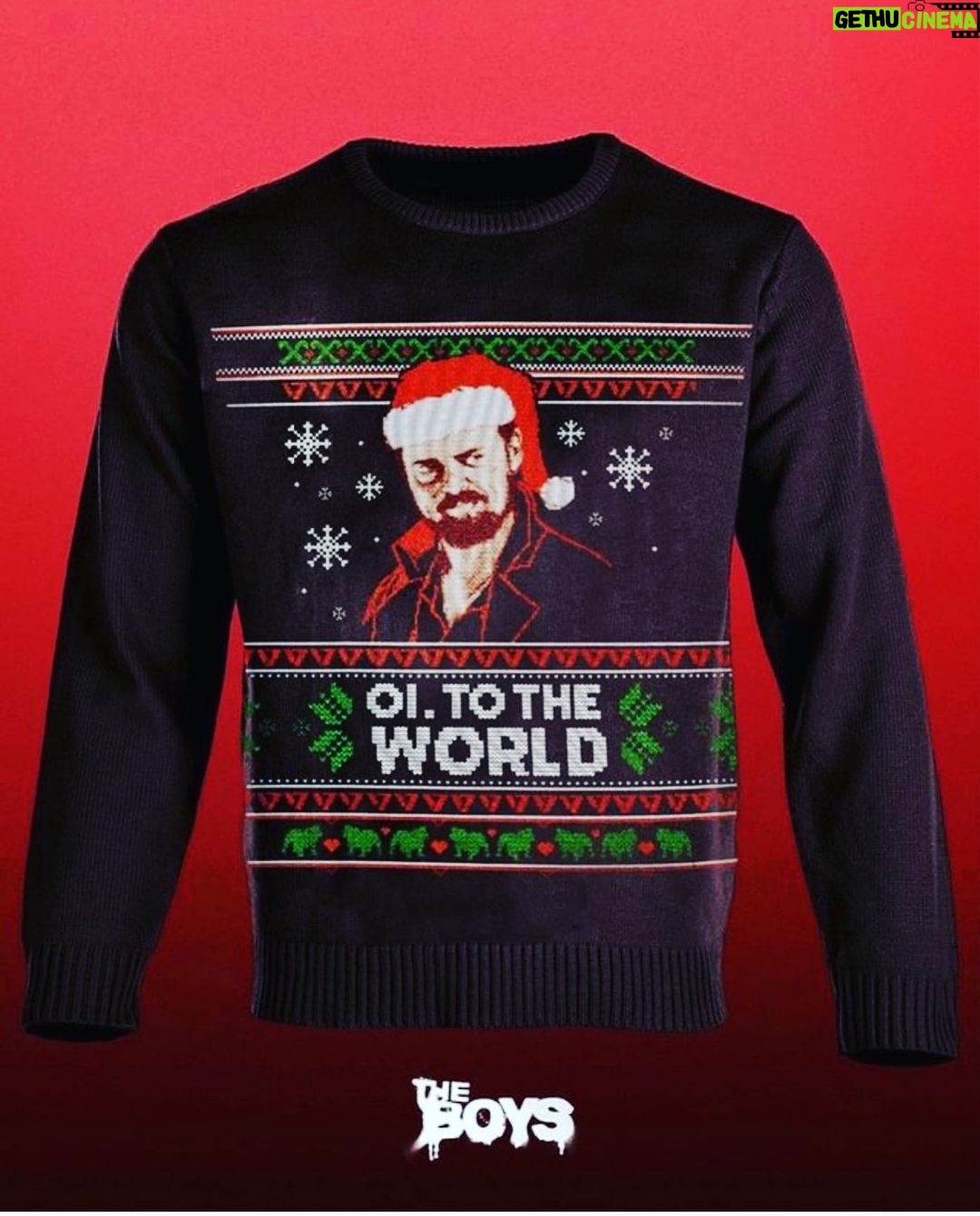 Karl Urban Instagram - There are ugly Xmas jumpers and there are UGLY xmas jumpers . Wishing y’all plenty of Oi This festive season @theboystv @sptv