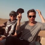 Karl Urban Instagram - Throwing it back to 02/10/15 on location in Dubai for Star Trek Beyond. Fun adventures in the desert 😃 ...Pine broke the axle on his dune buggy & my son was terrified 😬 #dads 🤦🏽‍♂️🤷🏽‍♂️ #dubai #startrek