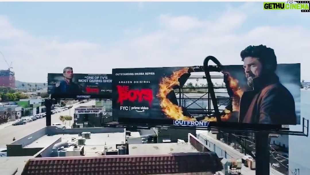 Karl Urban Instagram - @theboystv Battle of the billboards In #losangeles