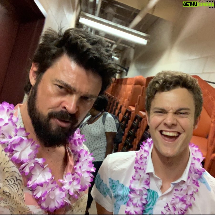 Karl Urban Instagram - Happy real Birthday @jack_quaid .π» We work some pretty long hours filming @theboystv & we all feel so incredibly blessed to work with such a sweet , kindhearted , handsome and incredibly talented young man , seen here standing next to @jack_quaid . #blessed #birthday