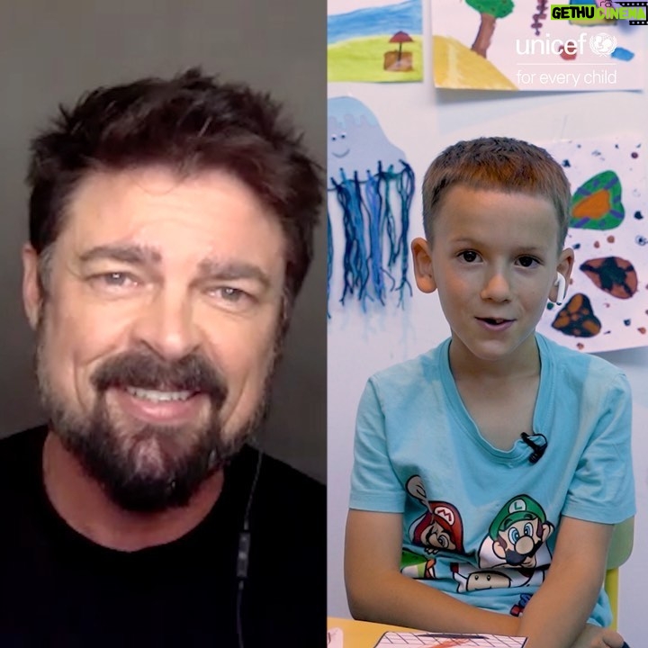 Karl Urban Instagram - Recently I met the incredible 7 year old Makar and Shelley from the @unicef Blue Dot Centre in Moldova . Makar is an amazing, brave young man who has fled the war in Ukraine . Thankfully @unicef and its partners are on the ground to help children like Makar by providing them and their families the vital support they need to help keep them safe . You can help these families & these children by donating to @unicefnz . Link in Bio Itβs super easy to do even the smallest amount makes a huge difference. Thank you kindly ππ½ Karl