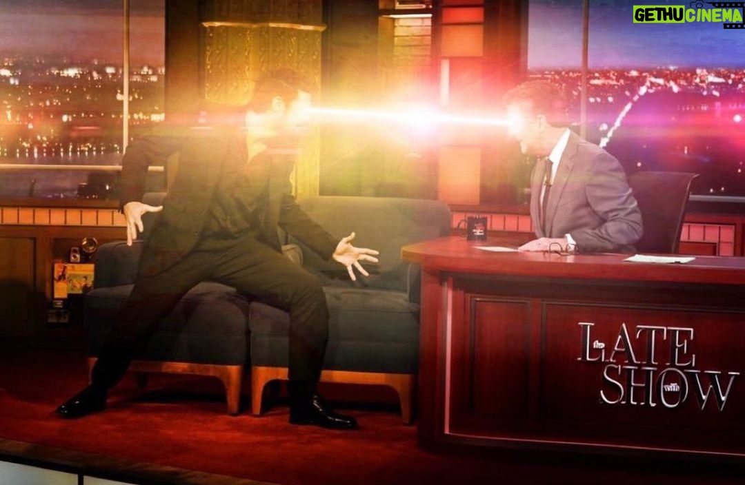 Karl Urban Instagram - There’s a new Supe in town @colbertlateshow 🙏🏽 @stephanfleet our awesome @theboystv special effects master