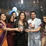 Karunya Ram Instagram - @tanishakuppanda and @karunyaram in our Makeup studio Grand Launch on Saturday 9th.Thanks for the wishes and blessings mam's . . . '#benki #Siima #tanishakappunda #MakeupStudioLaunch #BeautyEvent #GrandOpening #MakeupArtistry #BeautyStudio #MakeupLovers #GlamourLaunch #CosmeticsLaunch #MakeupAddict #BeautyCommunity #NewBeginnings #BeautyInspiration #MakeupGoals #InstaMakeup #MakeupArtistLife #BeautyBusiness #SupportLocalBeauty #BeautyEntrepreneur #MakeupIsArt #MakeupTrends #muacommunity R.R. Nagar