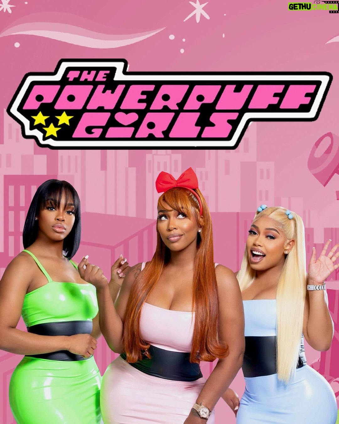 Kash Doll Instagram - Sugar🍭, Spice🌶️, & Everything Nice✨. These Were The Ingredients Chosen To Create The Perfect Little Girls… THE POWER PUFF GIRLS!🩵💗💚