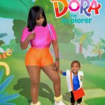 Kash Doll Instagram - Doriesha & Dashton out exploring this thing called life together ❤️ Outfit @cdkkreations Hair @daisydoesmyhair Bundles @miinkbrazilian_hair Make up ME 📸 @sdoll.__ Graphic @hustlefamjaylee_