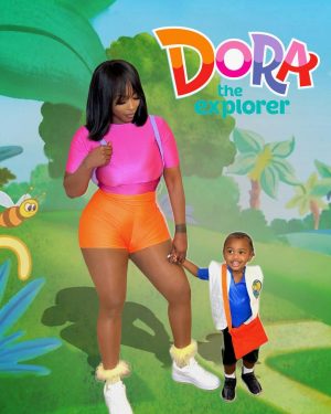 Kash Doll Instagram - Doriesha & Dashton out exploring this thing called life together ❤️

Outfit @cdkkreations 
Hair @daisydoesmyhair 
Bundles @miinkbrazilian_hair 
Make up ME
📸 @sdoll.__ 
Graphic @hustlefamjaylee_