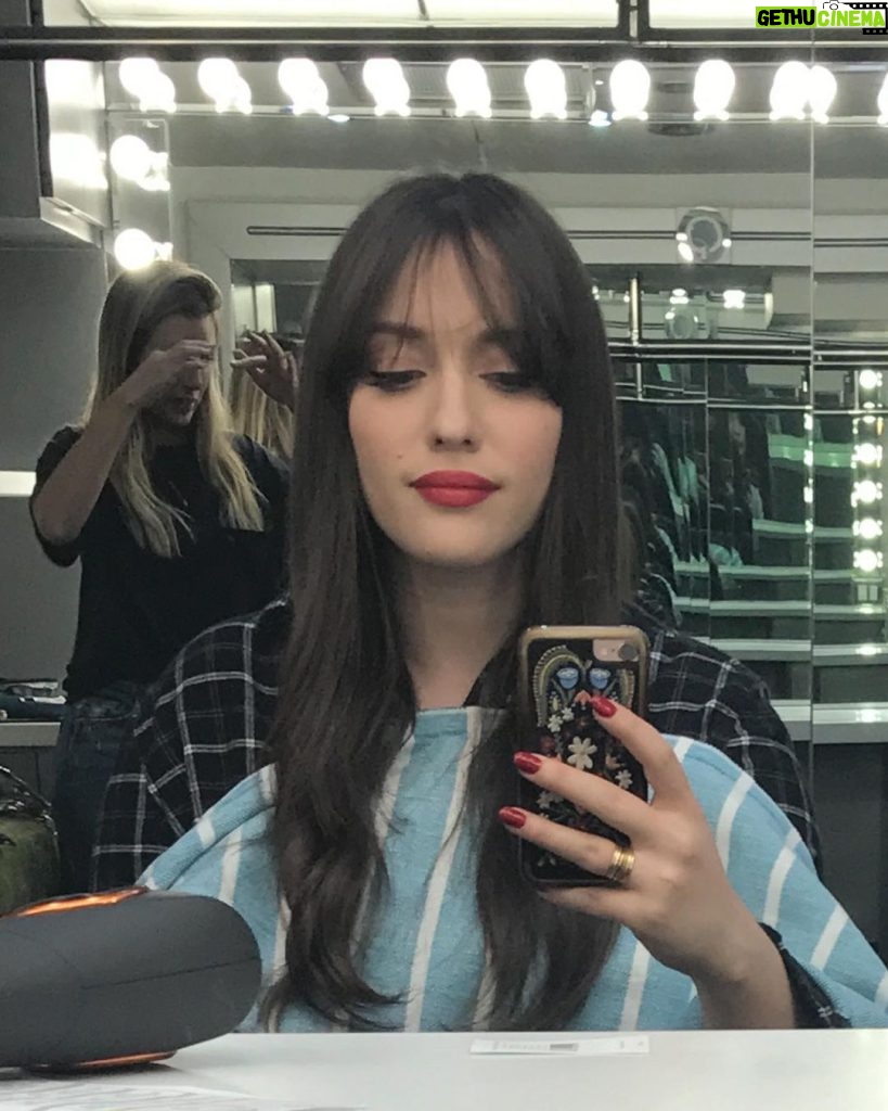 Kat Dennings Instagram - it’s that time of year when I look back at my bangs fondly