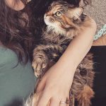 Kat Dennings Instagram – another forced cuddle in the books