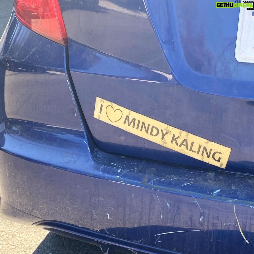 Kat Dennings Instagram - I swear this isn’t my car @mindykaling