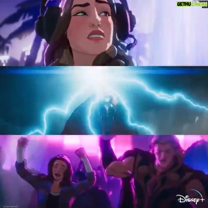 Kat Dennings Instagram - The party of the multiverse has arrived 🎉 The seventh episode of Marvel Studios’ #WhatIf…? is now streaming on @DisneyPlus.