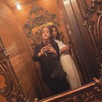 Kat Dennings Instagram - Are you absolutely serious, is that me and @michnader in an elevator EN ROUTE to a vaccinated indoor/outdoor gathering?! Not pictured: the ride down to the lobby when I yeeted us right out to take the stairs due to someone saying “this was just broken earlier”