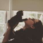 Kat Dennings Instagram - My feral rabbit is 8️⃣ today WHERE DOES THE TIME GO?#adoptdontshop 🎂