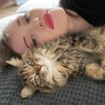 Kat Dennings Instagram - It’s #NationalBestFriendsDay which means I can show off my daughter, Millie, adopted over a decade ago. Did she change my life for the better? Yes. Did my heart grow triple the size in the warm glow of her love? Yes. Did she poo on my head once? Who can say. All that matters is that YOU can find your own fluffy (or scaly? Reptiles also included) best friend baby in need of a home at your local shelter or rescue group, and go to bestfriends.org to learn more 🐾 #SaveThemAll 💕