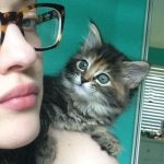 Kat Dennings Instagram – MY BABY IS 🥓🔟 🥓 and she still enjoys all her hobbies such as peeing and barfing