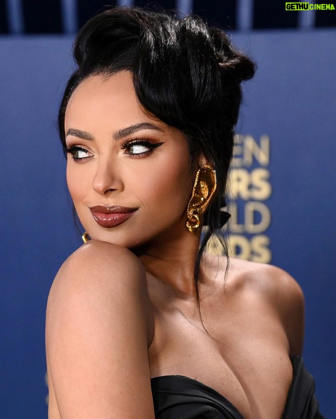 Kat Graham Instagram - Old Hollywood Glam for the @SagAwards Los Angeles, California