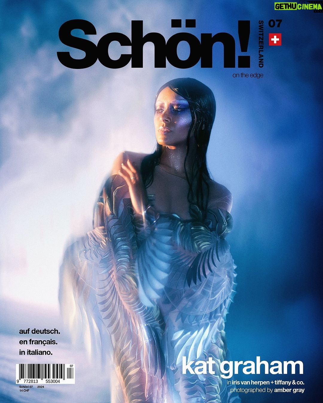 Kat Graham Instagram - Excited to share my new cover for @schonswitzerlandmag wearing @irisvanherpen @tiffanyandco in collaboration with @hauslabs. So grateful for the incredibly brilliant and creative minds that helped bring this vision to life. photography. @mz_amber_gray director of photography. @julian_b_nyc editor-in-chief. @odyssia6 executive director @ale_ssiofilippelli deputy editor. @knoops art direction. @odie_senesh fashion. @santavb hair. @pavyartist make up. @rosharofficial nails. @naokosaita set designer. @stefanialucchesi @saintlukeartists production. @davidathib @brilliantcreativeagency make up assistant. @robertchrismanmua location. Terraform Studio, Los Angeles Switerzland