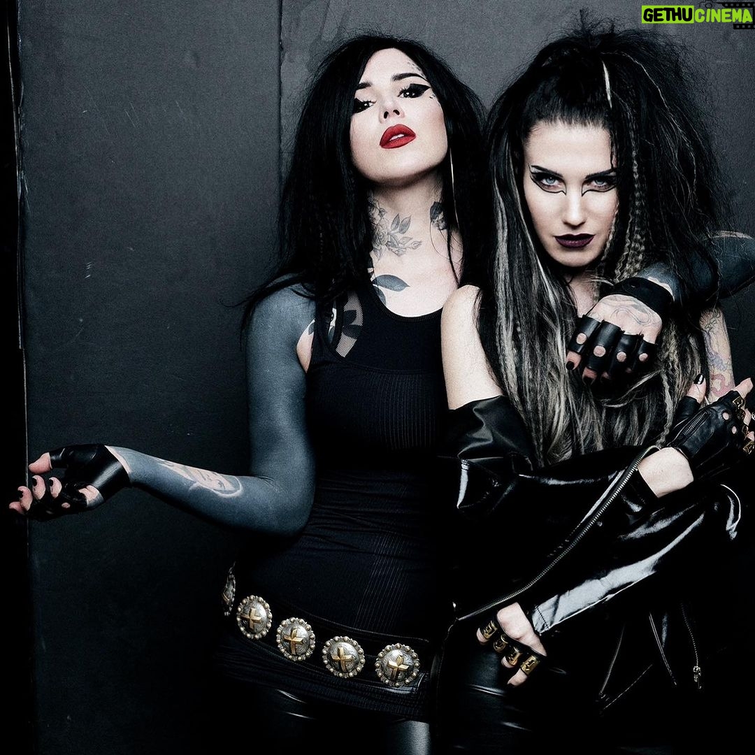 Kat Von D Instagram - Happiest Birthday to my beloved friend, bandmate and sis I always wanted @sammidoll !! 🖤❤️🖤❤️