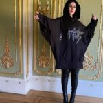 Kat Von D Instagram – Getting ready to drop new official KvD merch — including this limited edition, mega oversized hoodie with black on black branding! STAY TUNED! 🖤

PS. Please note that you can only get official Kat Von D merch on katvond.com alone.  Anything else is a bootleg 💁🏻‍♀️

Make sure to sign up to my mailing list to be first to be notified! *link in bio*

*thank you to @rockcandyphoto for shooting all the newness today!🖤
