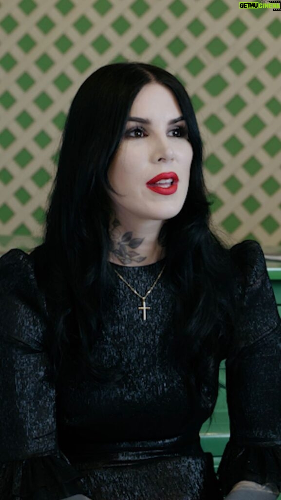 Kat Von D Instagram - TOMORROW’S THE BIG DAY! 🧛🏻‍♀ My new single “Vampire Love” finally releases on all streaming platforms, as well as the OFFICIAL MUSIC VIDEO on my YouTube channel!🙀 Here’s a little BTS from our 2 days of shooting the epic music video, starring @vinilavonbismark + @waste_of_skin — directed by the amazing @raldez ! REALLY CAN’T WAIT FOR YOU GUYS TO SEE/HEAR IT!! 🥹