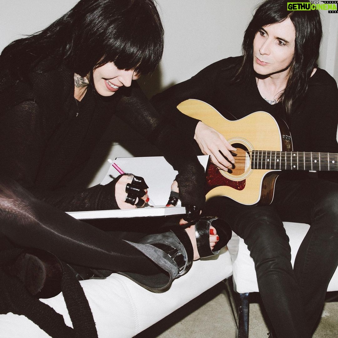 Kat Von D Instagram - Happiest of Birthdays to one of my favorite musicians, poet and dear friend, @IAMX 🖤🖤🖤